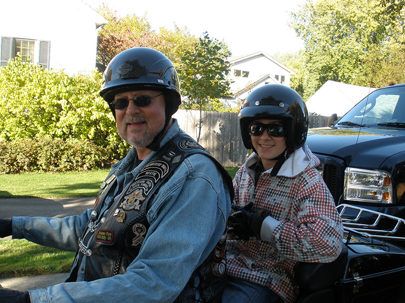 Grandpa and Jesse on the Harley